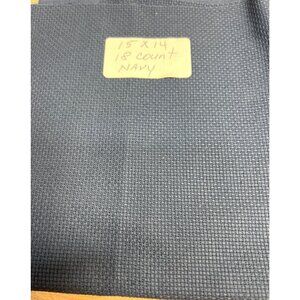 Navy Blue 15 X 14 Aida Cloth 18 Count Cross Stitch Fabric